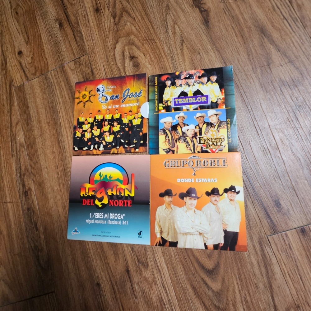 Lot of 6 Latin Promo CD's Banda San Jose De Mesillas / Temblor / Ernesto Baez